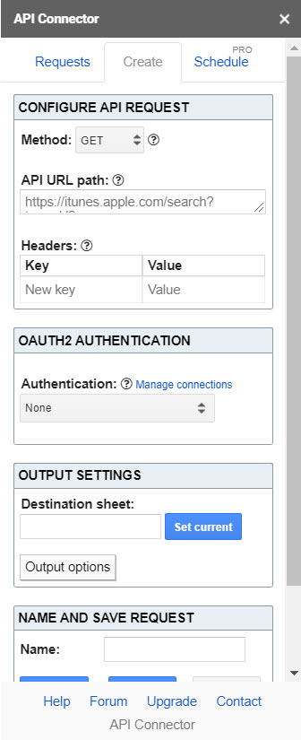 api connector definition