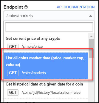 coingecko-endpoints