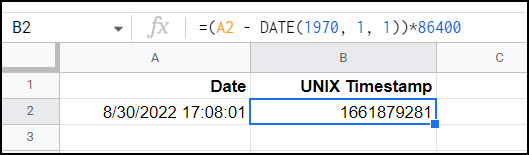 Date From Unix Timestamp