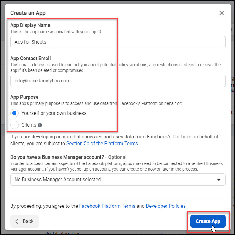 Import Facebook Api Ad Data To Sheets 2021 Api Connector